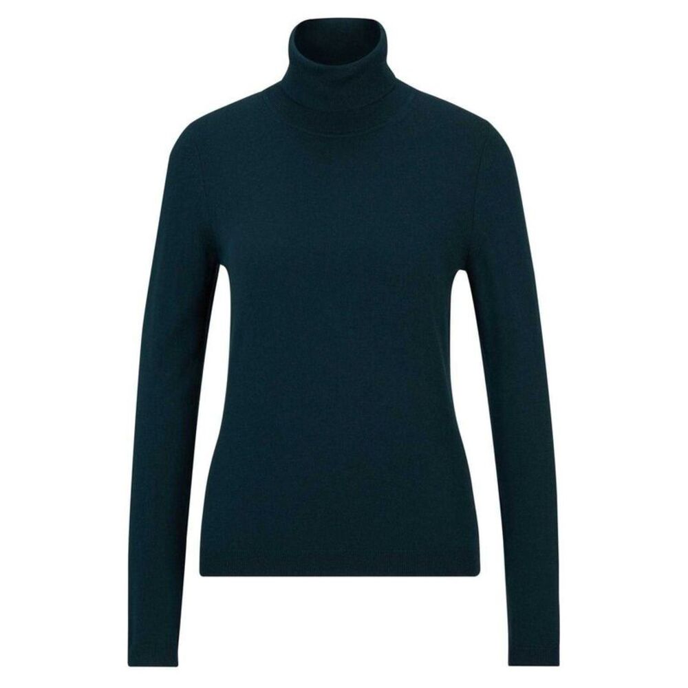 Boss Womens/Ladies Turtle Neck Regular Sweatshirt / Dark Green